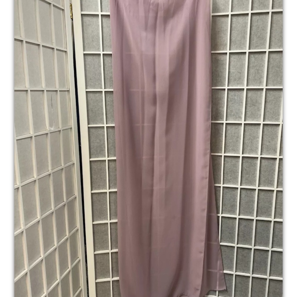 Dress, parties/cocktail, Dusty Pink, decorated, rhinestones, with shawl,size14.: - Picture 5 of 11